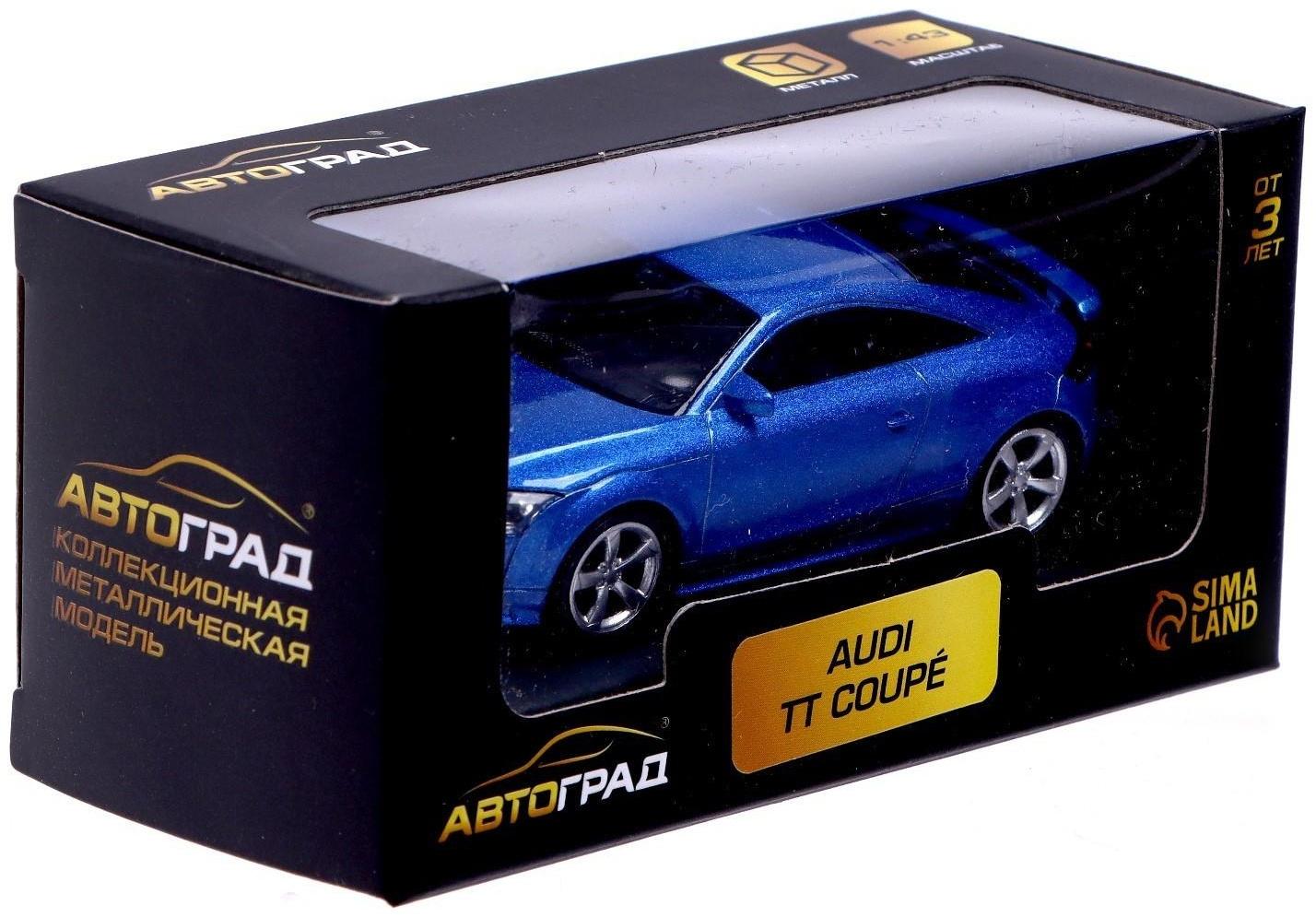 Машина металлическая AUDI TT COUPE, 1:43, цвет синий