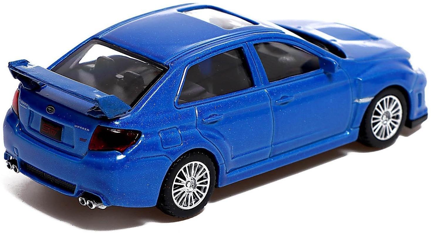 Машина металлическая SUBARU WRX STI, 1:43, цвет синий