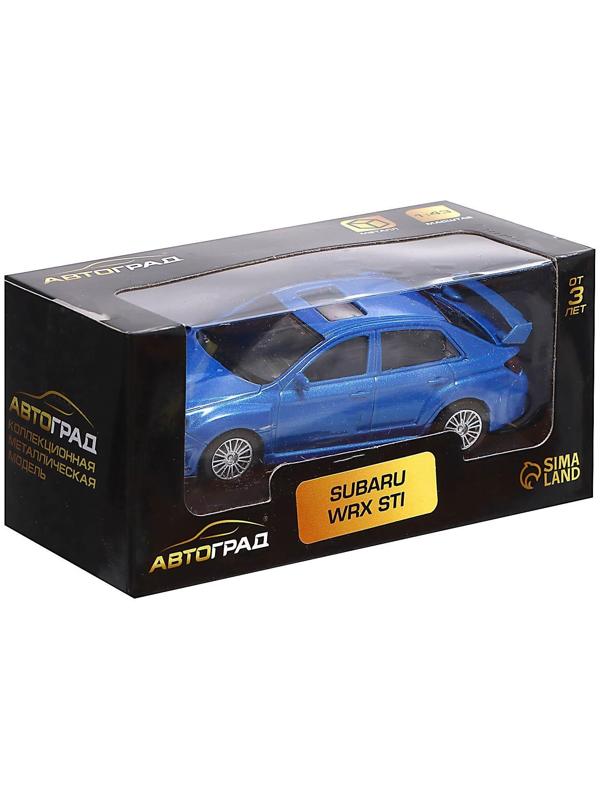Машина металлическая SUBARU WRX STI, 1:43, цвет синий