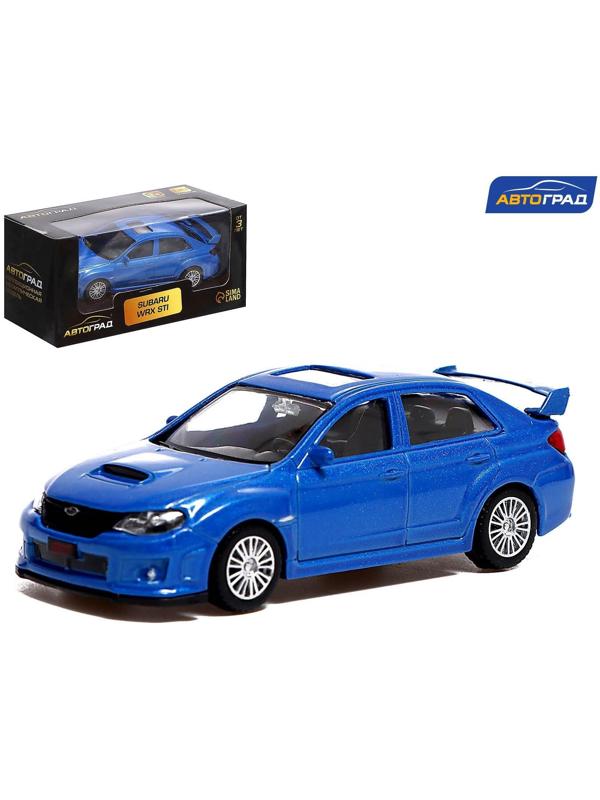 Машина металлическая SUBARU WRX STI, 1:43, цвет синий