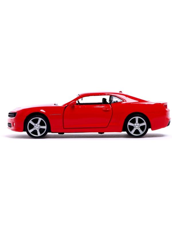 Машина металлическая CHEVROLET CAMARO, 1:32, открываются двери, инерция, цвет красный