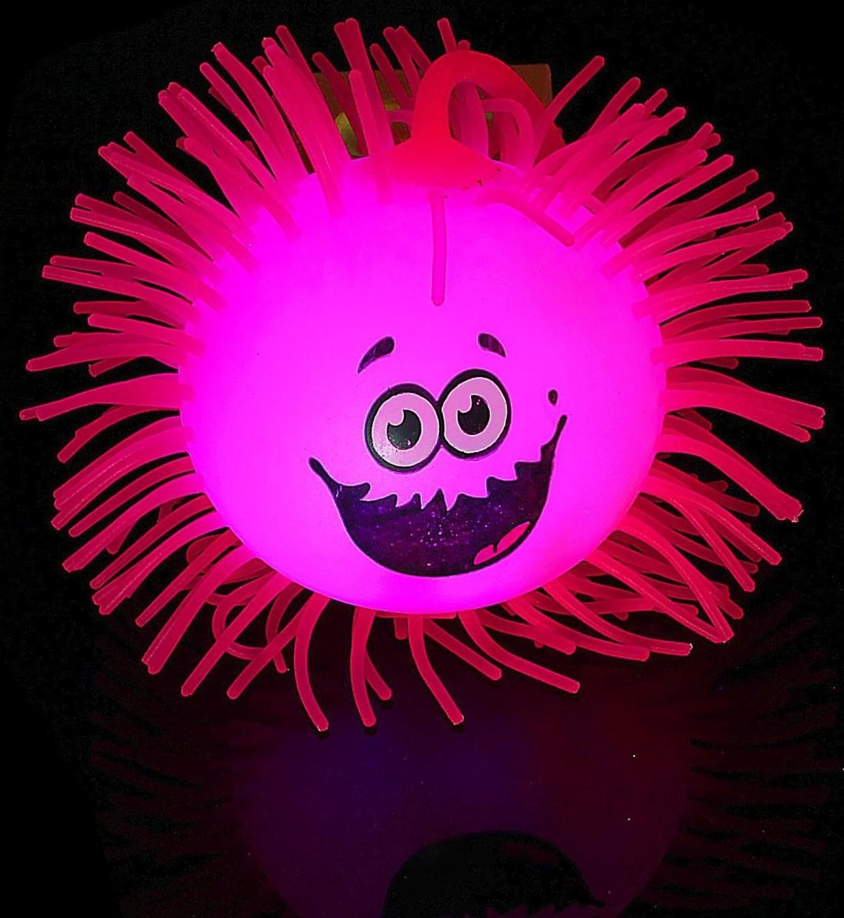 Ежка «Габо», резиновый, световой, цвета МИКС, d=9 см