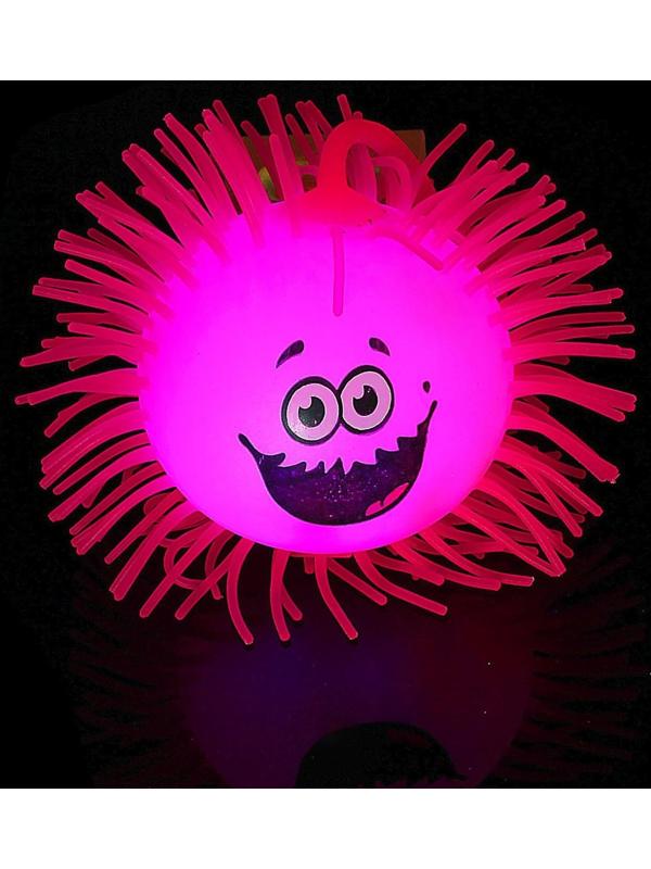 Ежка «Габо», резиновый, световой, цвета МИКС, d=9 см