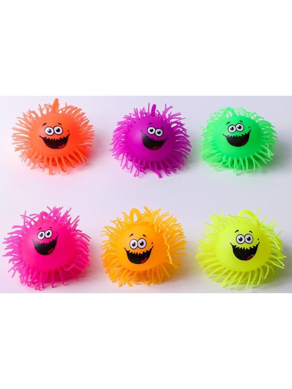 Ежка «Габо», резиновый, световой, цвета МИКС, d=9 см