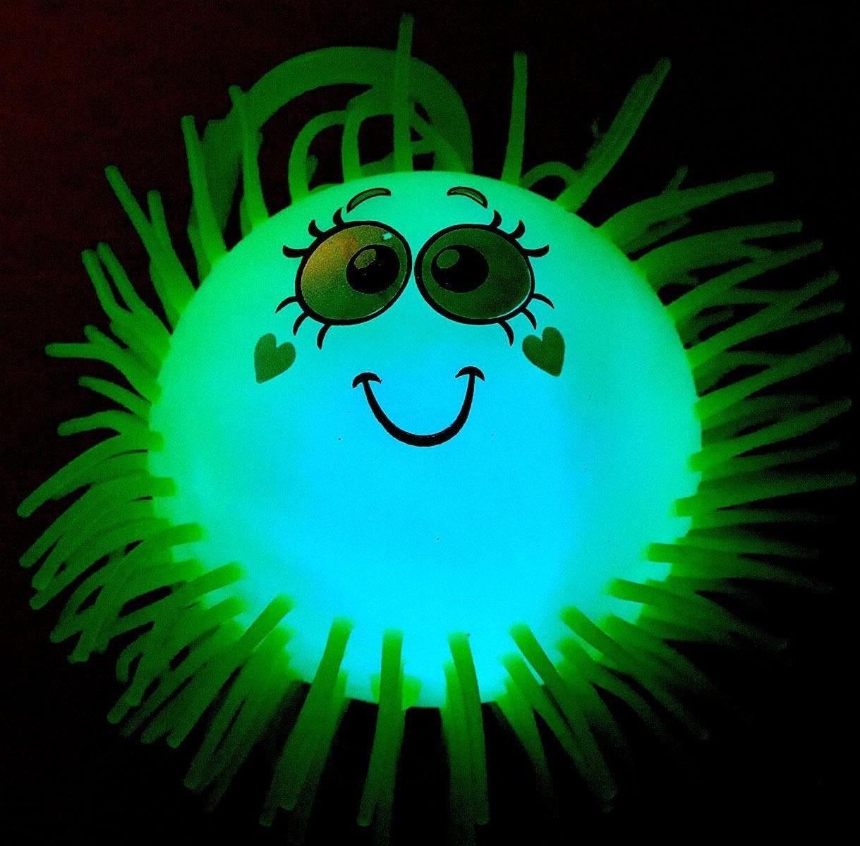 Ежка «Диля», резиновый, световой, цвета МИКС, d=9 см