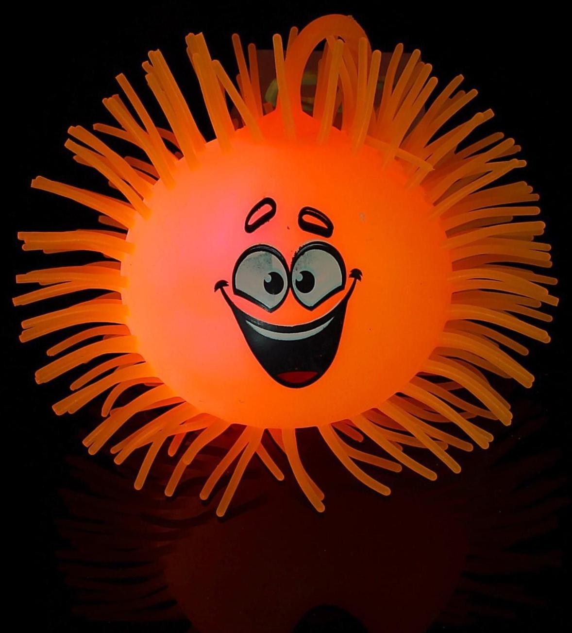 Ёжка «Гарри», резиновый, световой, цвета МИКС, d=9 см