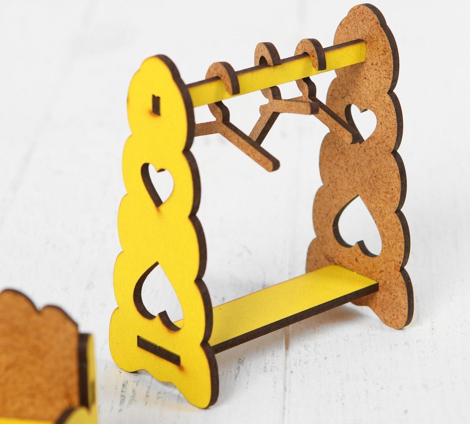 Набор деревянной мебели для кукол «Спальня»