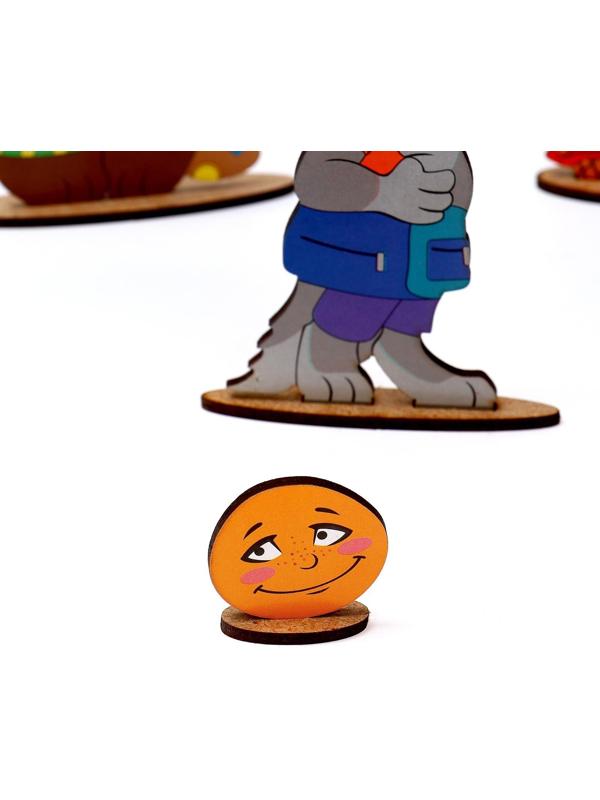 Кукольный театр сказки на столе «Колобок», высота кукол 4-12 см, фигурки односторонние, толщиной: 3 мм