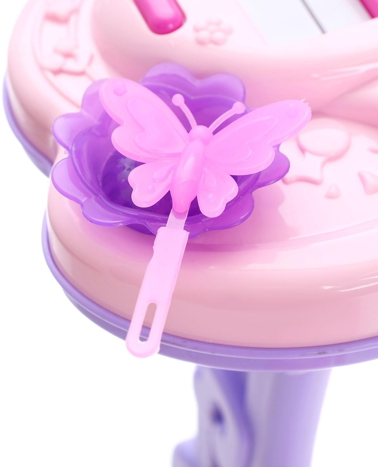 Пианино «Мечта девочки», с USB и MP3 - разъёмами, стульчиком, зеркалом, микрофоном