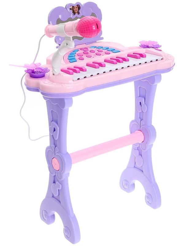 Пианино «Мечта девочки», с USB и MP3 - разъёмами, стульчиком, зеркалом, микрофоном