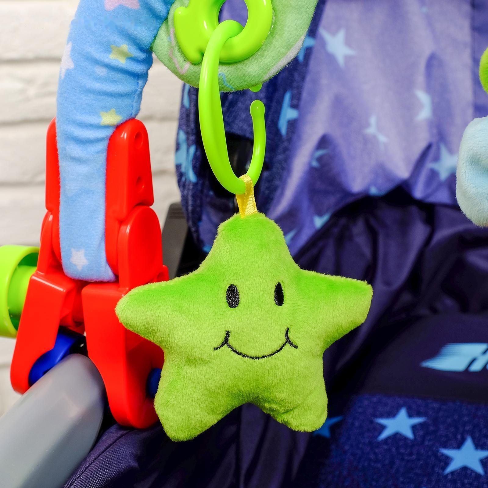 Дуга игровая мягкая на коляску/кроватку «Мягкие друзья», 27 - 38 см