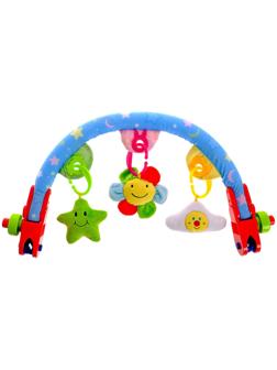 Дуга игровая мягкая на коляску/кроватку «Мягкие друзья», 27 - 38 см