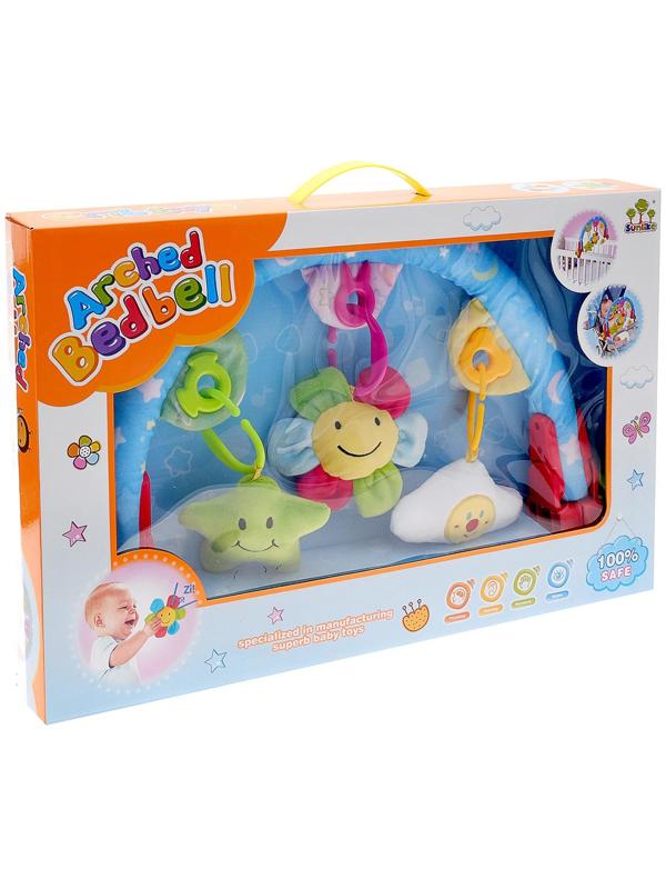 Дуга игровая мягкая на коляску/кроватку «Мягкие друзья», 27 - 38 см