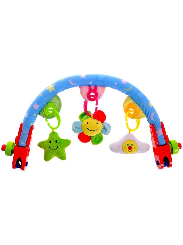 Дуга игровая мягкая на коляску/кроватку «Мягкие друзья», 27 - 38 см
