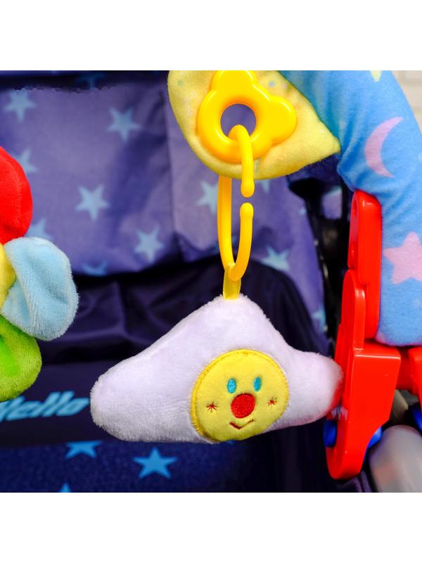 Дуга игровая мягкая на коляску/кроватку «Мягкие друзья», 27 - 38 см