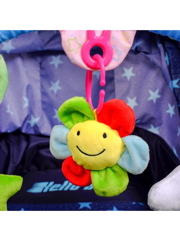 Дуга игровая мягкая на коляску/кроватку «Мягкие друзья», 27 - 38 см