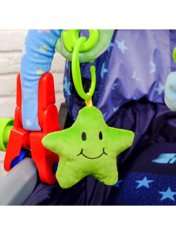 Дуга игровая мягкая на коляску/кроватку «Мягкие друзья», 27 - 38 см