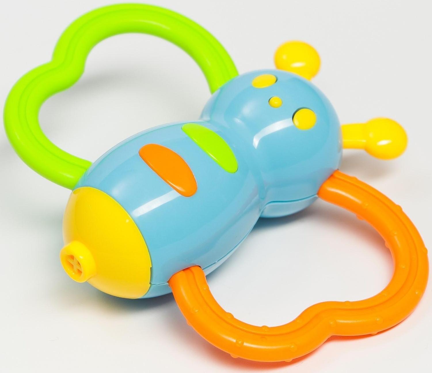 Погремушка «Бабочка-дудочка» цвет МИКС