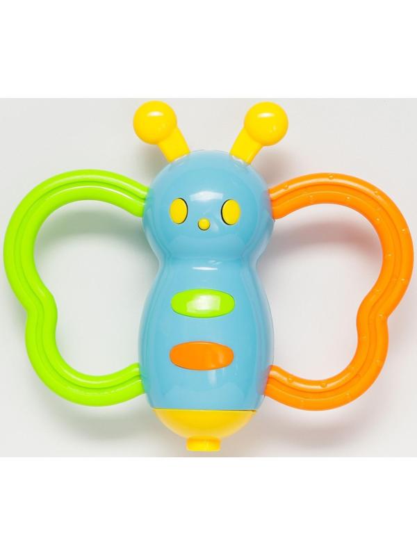 Погремушка «Бабочка-дудочка» цвет МИКС