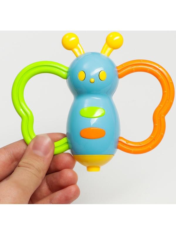 Погремушка «Бабочка-дудочка» цвет МИКС