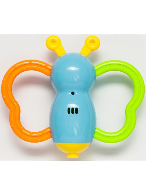 Погремушка «Бабочка-дудочка» цвет МИКС