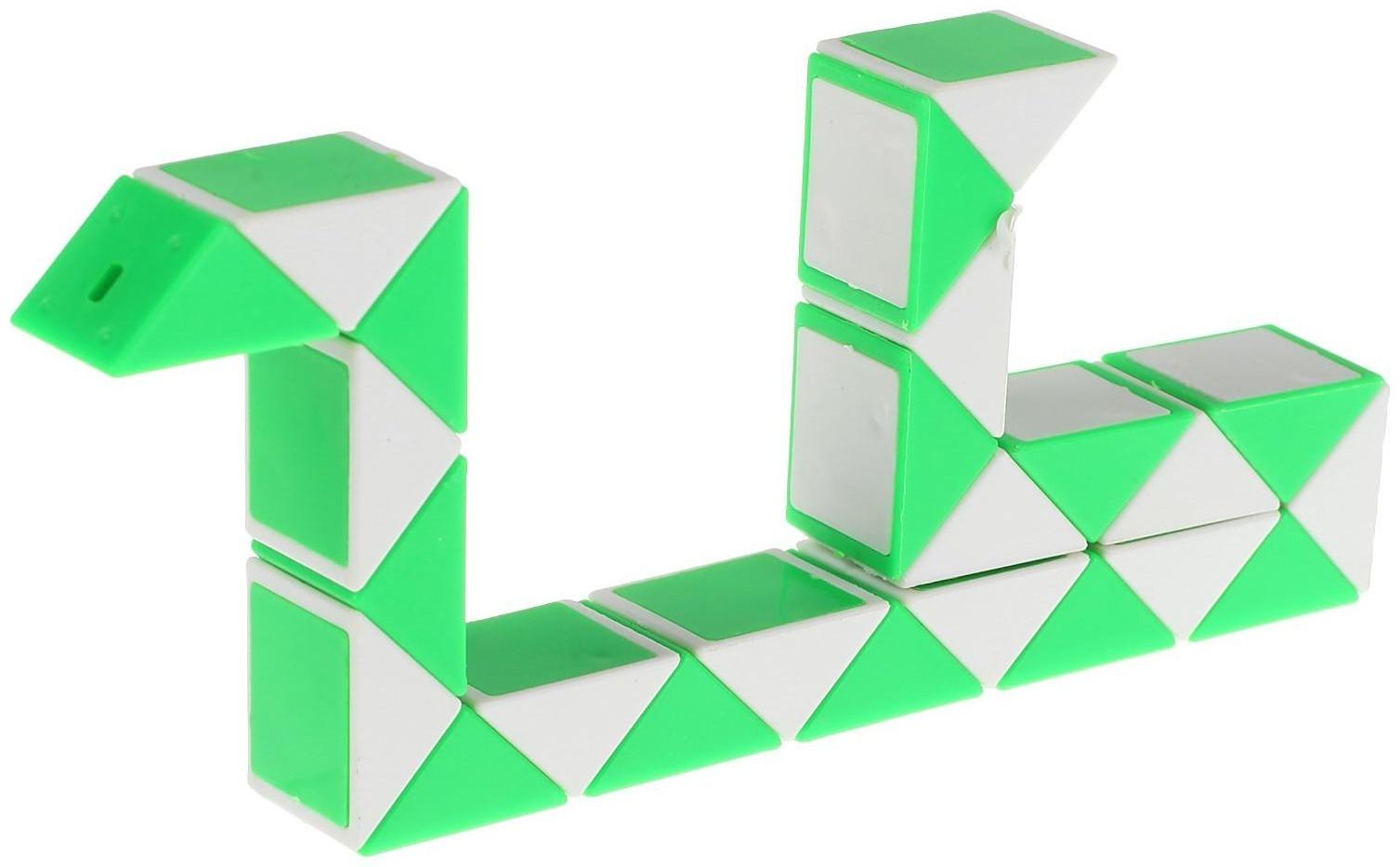 Головоломка «Змейка», цвет зелёный