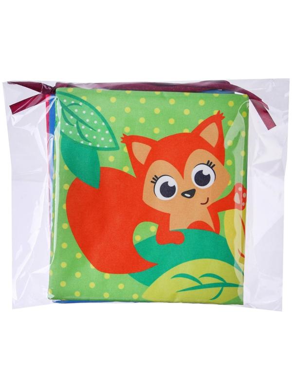 Мягкая книжка-бортик на кроватку «Малыши», 14 х 14 см, с шуршалкой