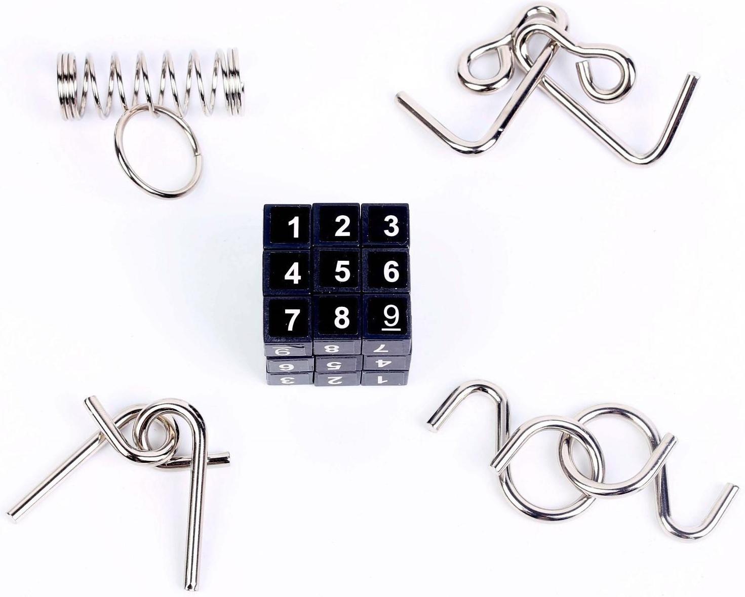 Головоломка металлическая «Мозг человека» набор 5 шт.