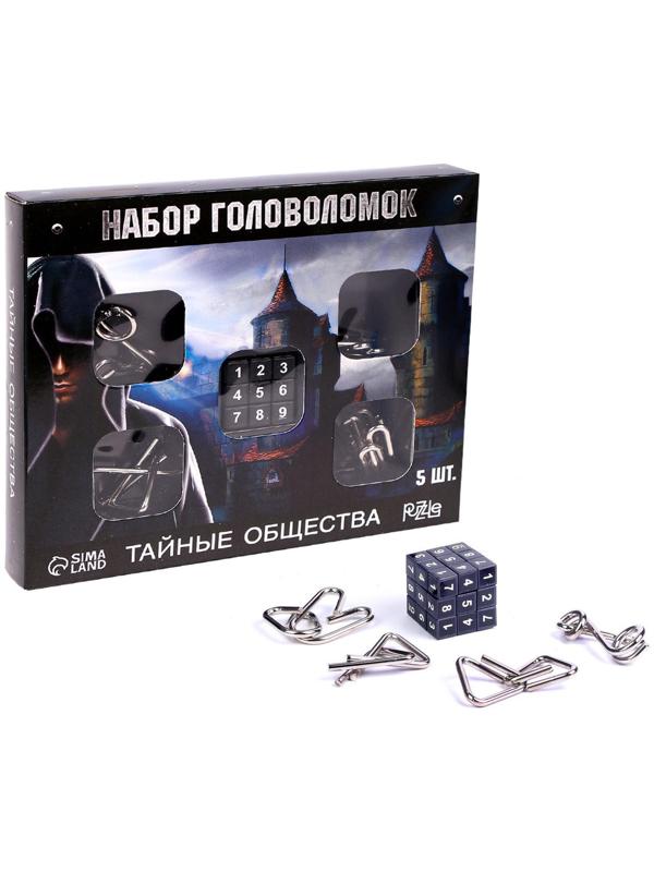 Головоломка металлическая «Тайны сообщества» набор 5 шт.