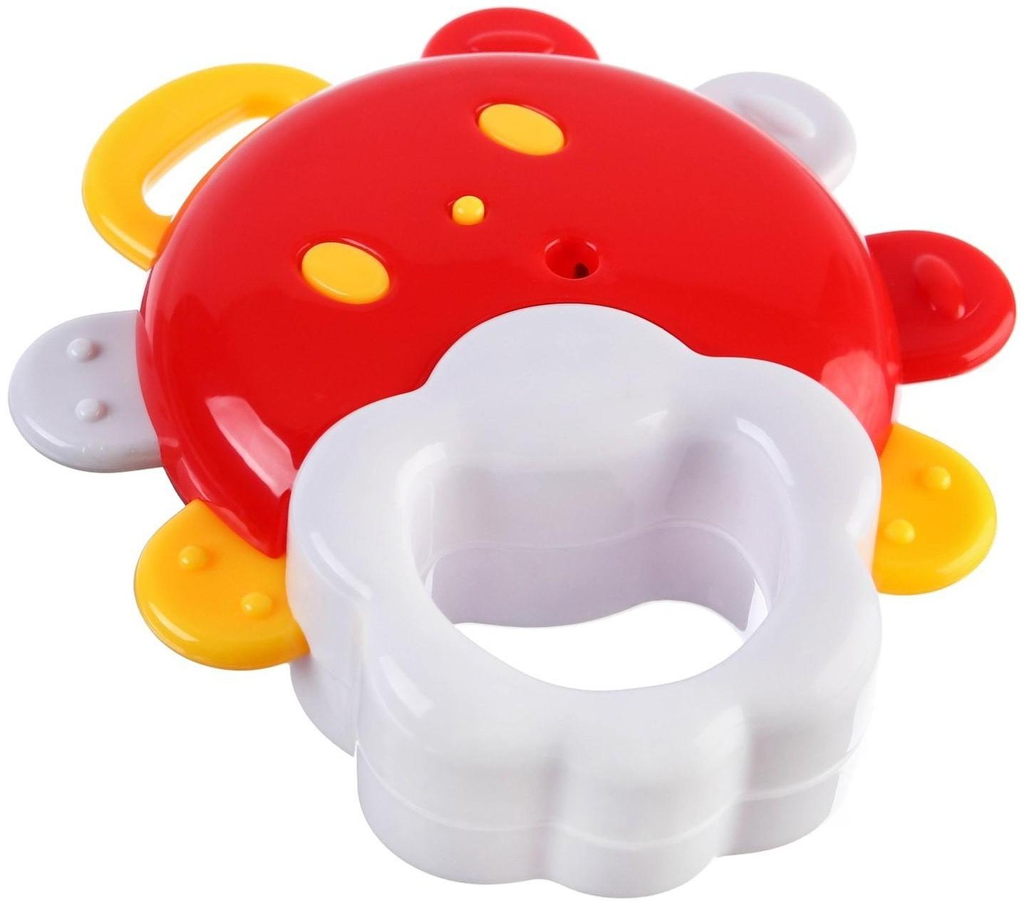 Погремушка «Солнышко» с зеркалом и эластичными элементами