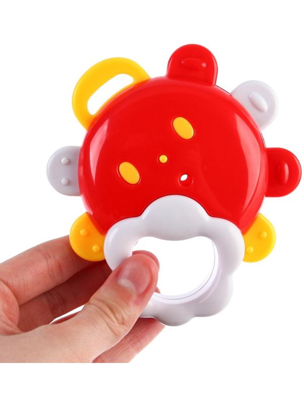 Погремушка «Солнышко» с зеркалом и эластичными элементами