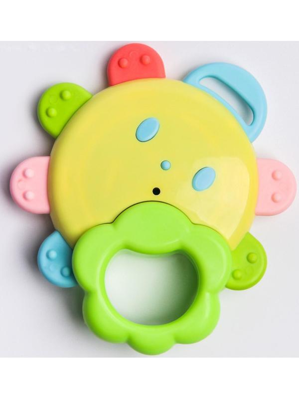 Погремушка «Солнышко» с зеркалом и эластичными элементами