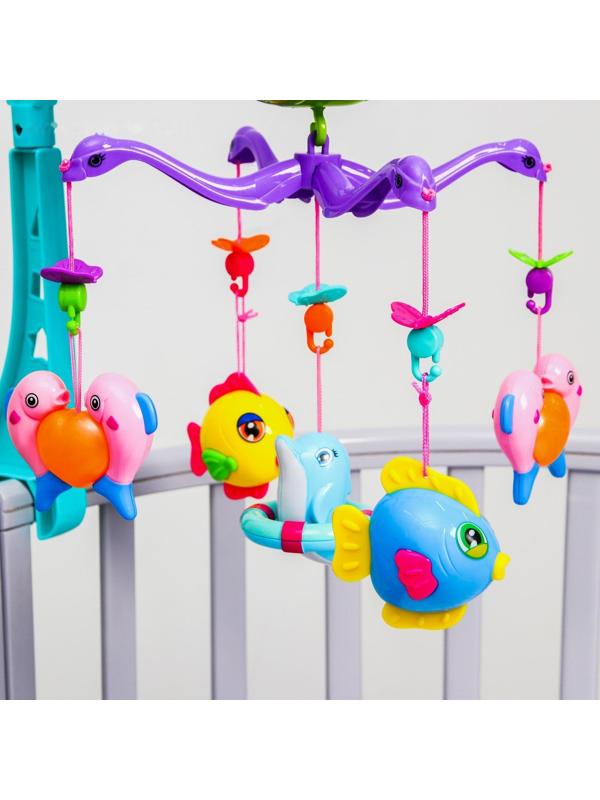 Мобиль музыкальный «Совушка», работает от батареек