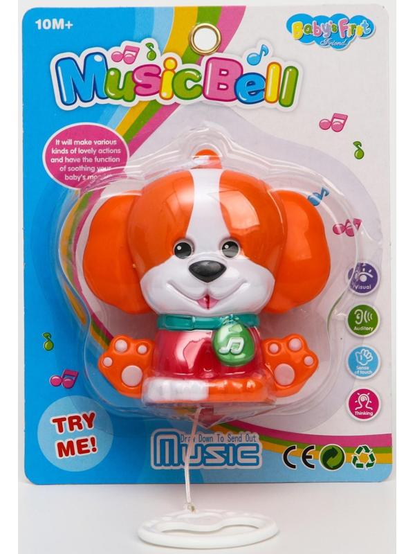 Подвеска музыкальная заводная «Щенок» на кроватку/коляску, 27 с.