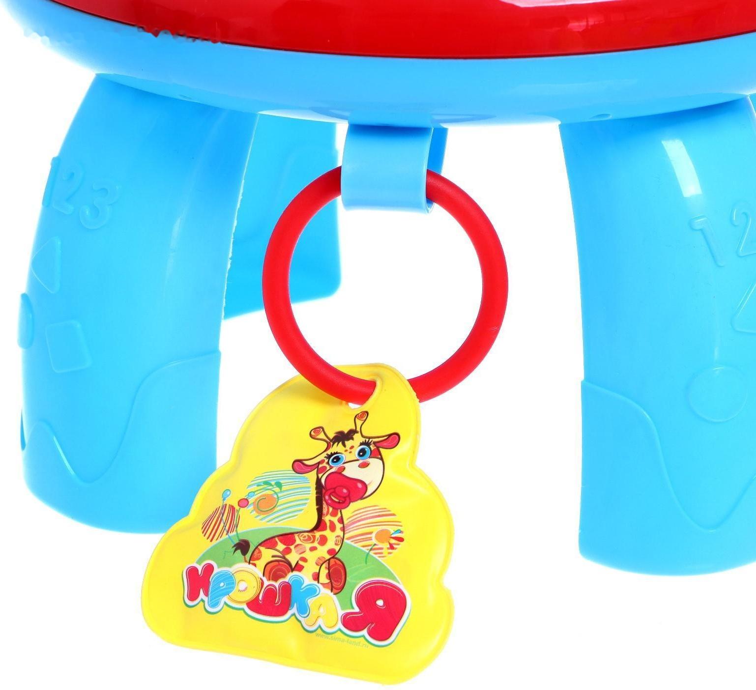 Детский музыкальный столик/подвеска 2 в 1, звуковые эффекты, работает от батареек