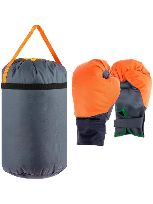 Детский боксёрский набор большой (перчатки+ груша d25 h40см), цвета микс