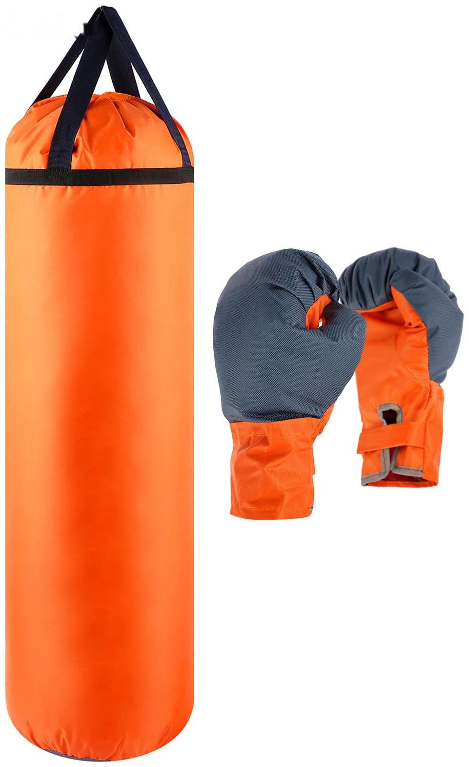 Детский боксёрский набор «Гигант», перчатки и груша d=25 см, h=80 см, цвета микс