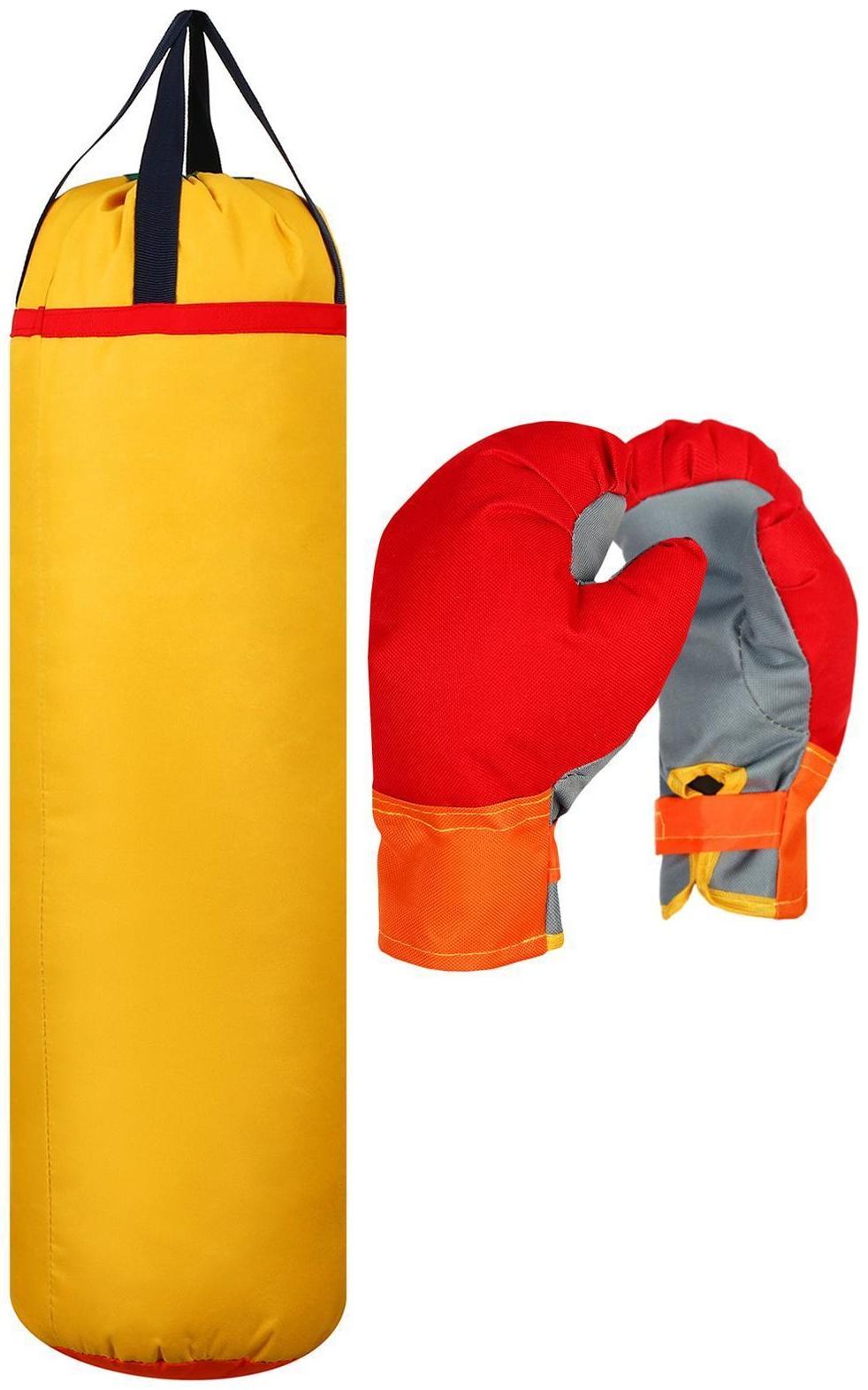 Детский боксёрский набор «Гигант», перчатки и груша d=25 см, h=80 см, цвета микс