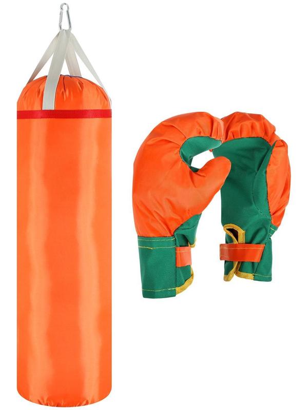 Детский боксёрский набор «Гигант», перчатки и груша d=25 см, h=80 см, цвета микс