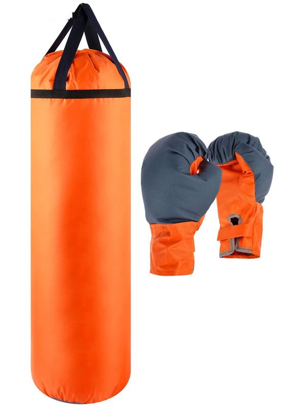 Детский боксёрский набор «Гигант», перчатки и груша d=25 см, h=80 см, цвета микс