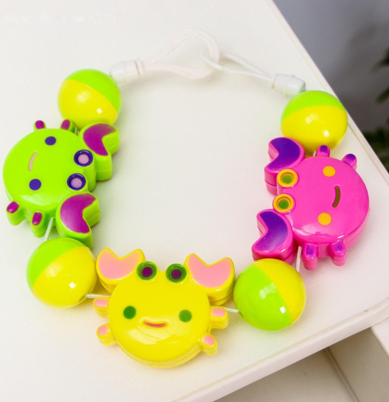 Растяжка на коляску/кроватку «Крабики», 3 игрушки, цвета МИКС, р-р 39-53