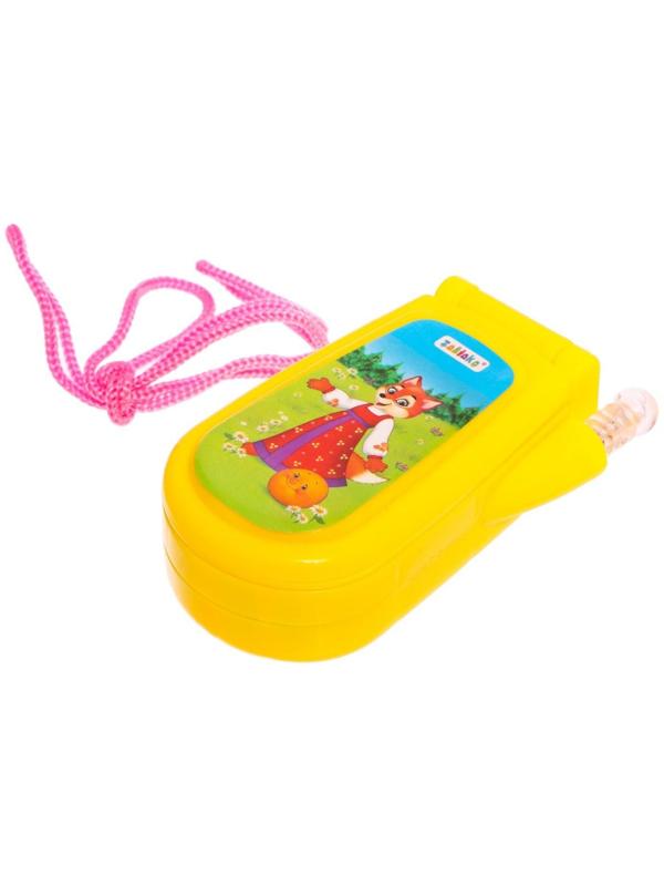 Музыкальный телефончик «Сказка», русская озвучка, световые эффекты, работает от батареек, МИКС