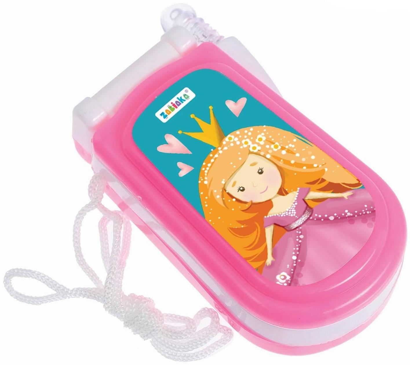 Музыкальный телефончик «Принцесса», русская озвучка, световые эффекты, работает от батареек, МИКС