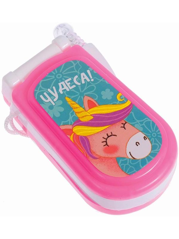 Музыкальный телефончик «Принцесса», русская озвучка, световые эффекты, работает от батареек, МИКС