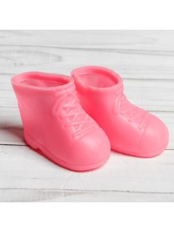 Ботинки для куклы «Бантики», длина подошвы: 6,5 см, 1 пара, цвет розовый