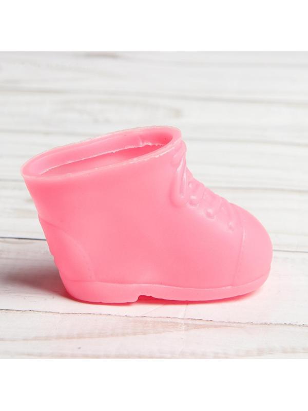 Ботинки для куклы «Бантики», длина подошвы: 6,5 см, 1 пара, цвет розовый