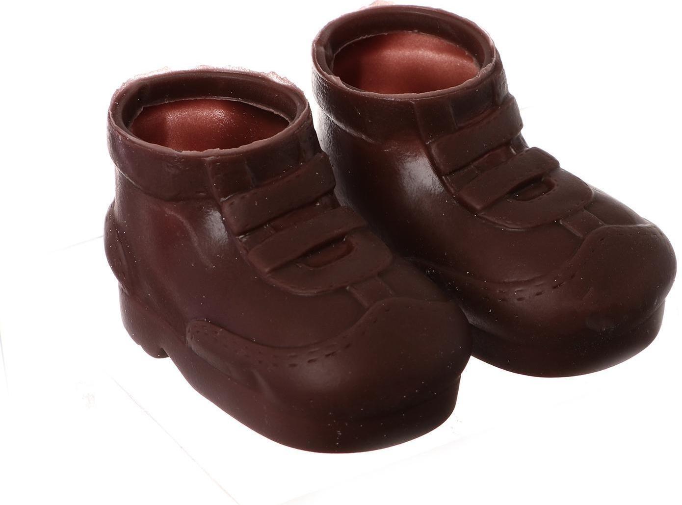 Ботинки для куклы «Липучки», длина подошвы — 7,2 см, ширина — 3,8 см, 1 пара, цвет коричневый
