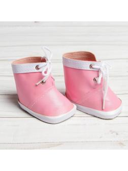 Ботинки для куклы «Завязки», длина подошвы: 7,6 см, 1 пара, цвет нежно-розовый