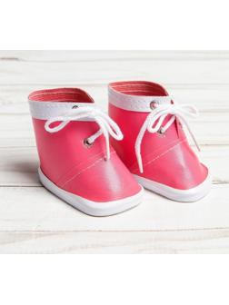 Ботинки для куклы «Завязки», длина подошвы: 7,6 см, 1 пара, цвет розовый