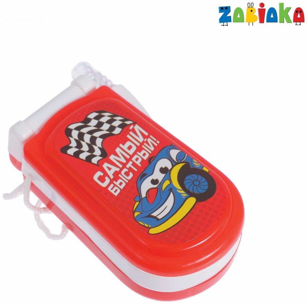 Музыкальный телефончик «Самый быстрый!», русская озвучка, световые эффекты, работает от батареек, МИКС